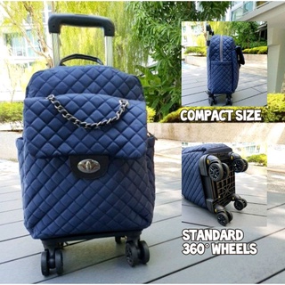 Classic Compact 4-Wheel Trolley Bag / Backpack (SG Seller)