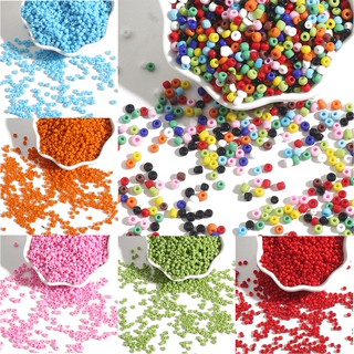 Image of 2-4mm 150/500/1000pcs Round Opaque Glass Seed Beads For DIY Jewelry Making