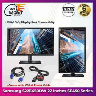 (Certified Refurbished) Samsung S22E450DW SE450 Series Wsxga Desktop Monitor with DVI, VGA, Display Port