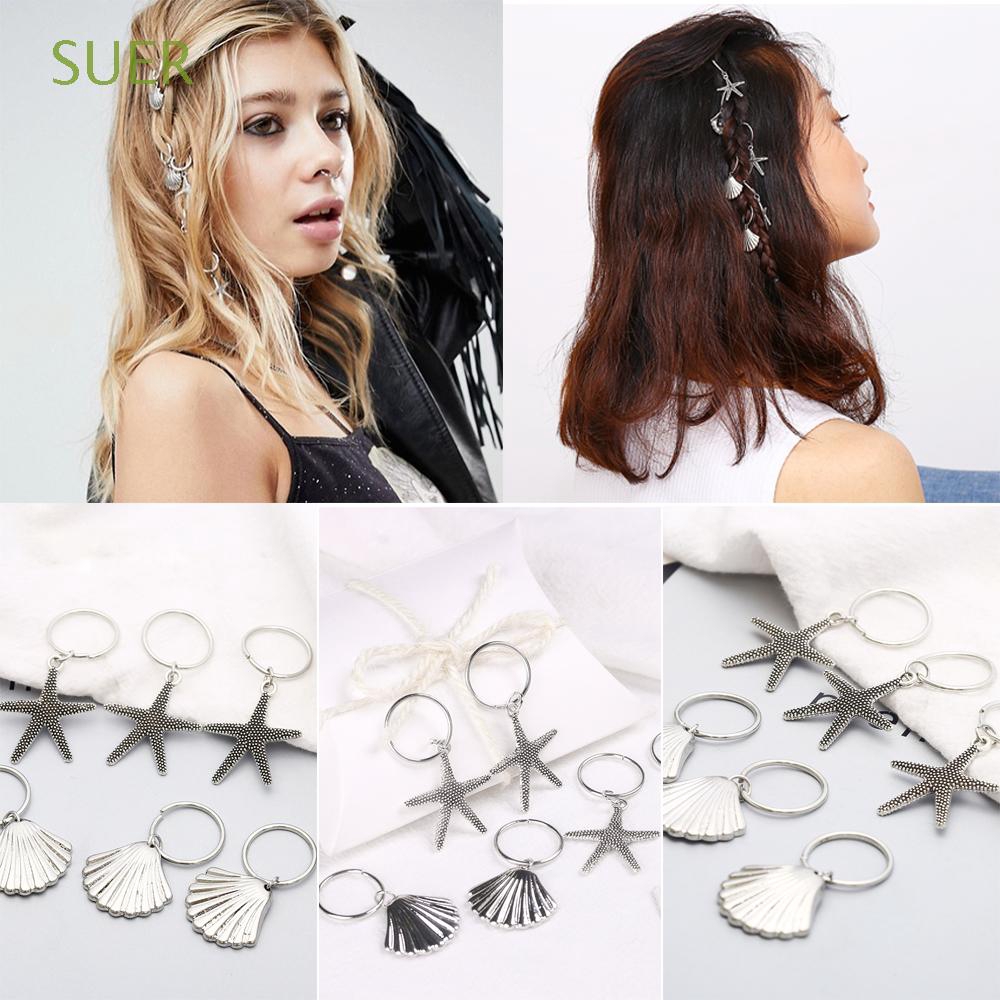 Suer Hip Hop Fashion Diy Pendant Women Girls Alloy Hair Ornaments