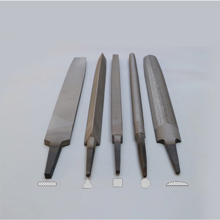 8 Inch 200mm Alloy Steel Files Without Handle Round Halfround