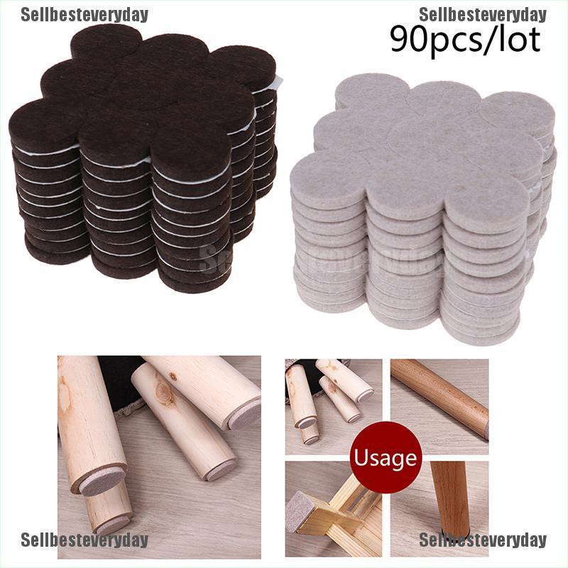 [Ready Stock] 90pcs/lot Chair Leg Pads Floor Protectors Table Covers Bottom AntiSlip Pads