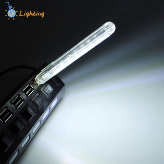 8 LED USB Portable Night Lights Bright Reading Lamp Emergency Luminaria Powere by Laptop Power Bank PC 【LY Lighting】