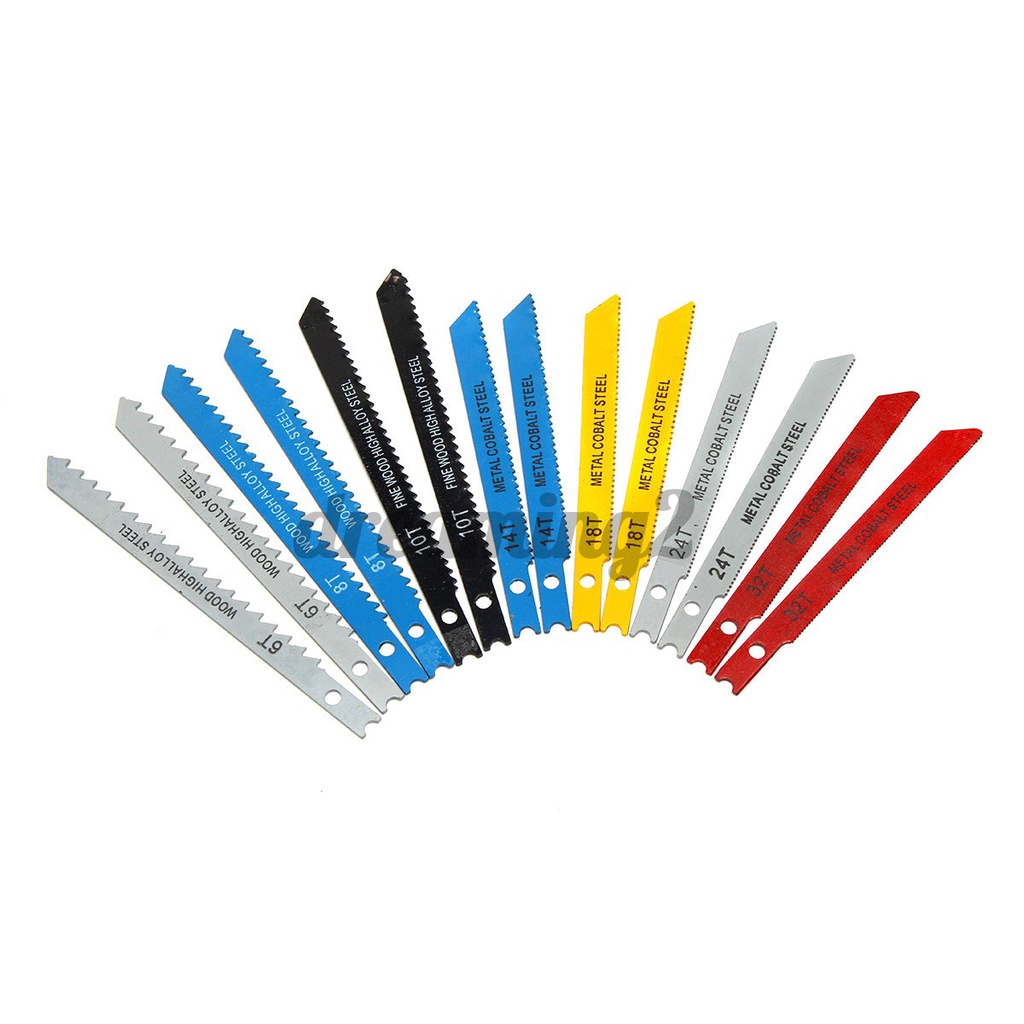 BLACK+DECKER Jigsaw Blades Aluminium for Black & Decker Hochwertig Metall PVC Plastik Set U 