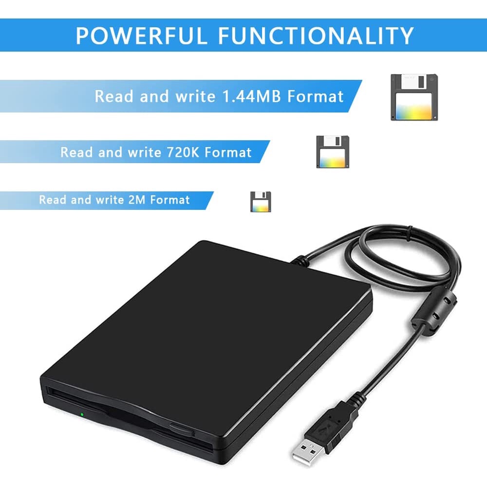 Local Stocks!! External Floppy Drive USB2.0 3.5inch Floppy Disk Reader