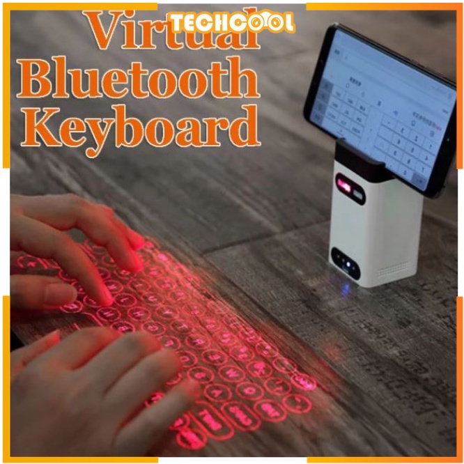Portable Laser Keyboard & Power Bank 2 in 1 With Mouse function