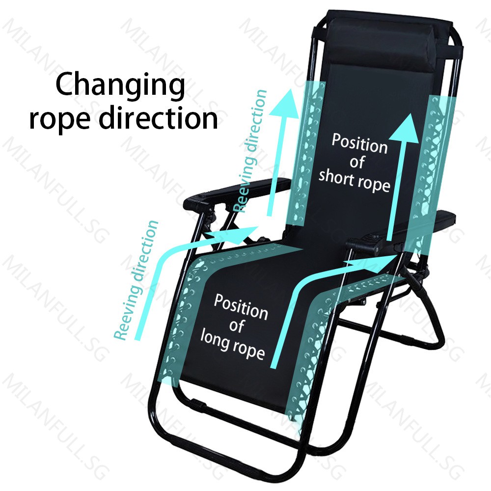 Elastic Rubber Band Rope Chair Recliner Folding Chair Reinforced High ...