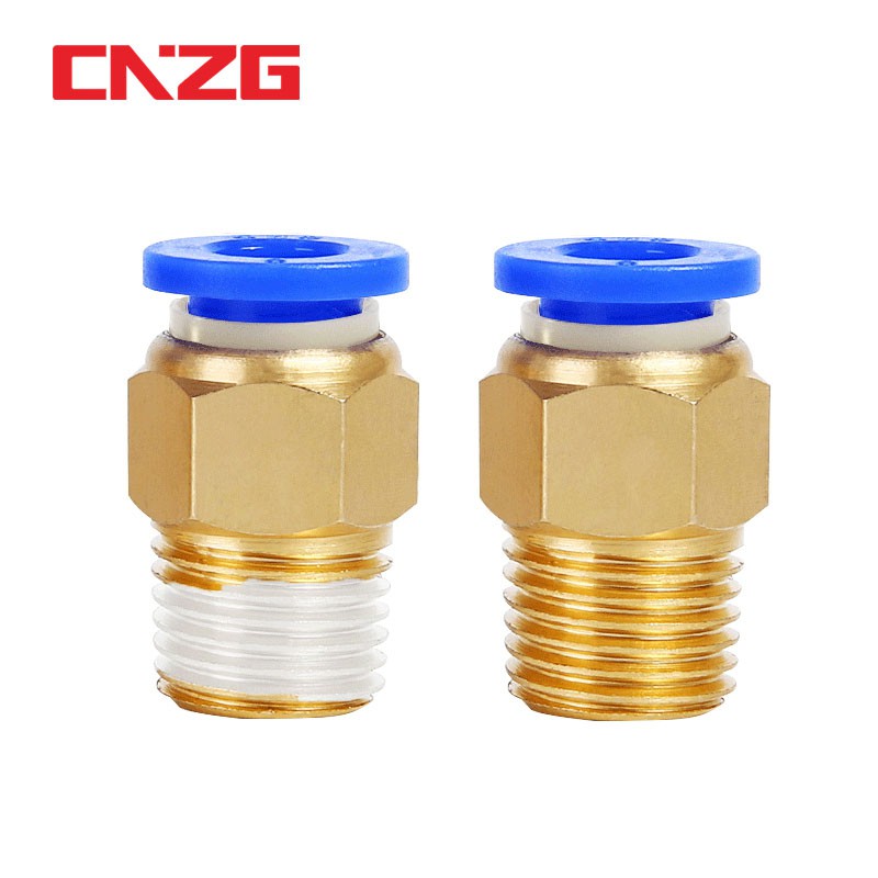 PC Pneumatic Fitting Push Fit Hose Tube Connector Fittings Male Thread