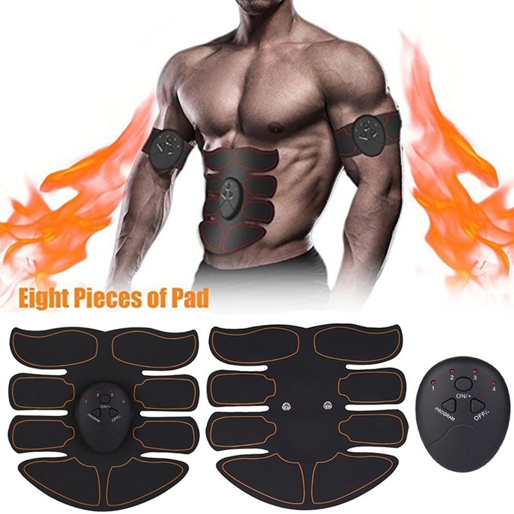 Smart Abs Stimulator Set Abdominal Trainer Male Women's Ab Muscle Exerciser