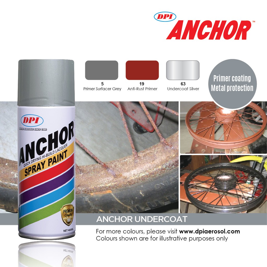 3/3) DPI Anchor Aerosol Spray Paint - Standard/Undercoat | Shopee Singapore