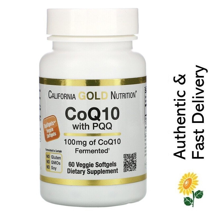 Sg California Gold Nutrition Coq10 100 Mg With Pqq 10 Mg 60 Veggie Softgels Heart Brain Supplement Shopee Singapore