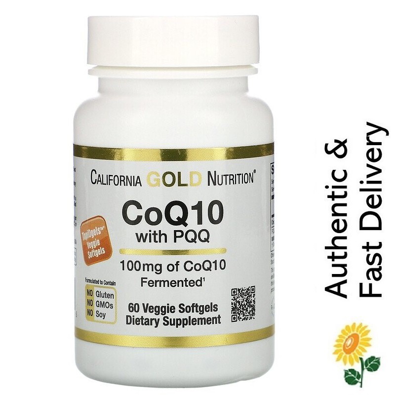 Sg California Gold Nutrition Coq10 100 Mg With Pqq 10 Mg 60 Veggie Softgels Heart Brain Supplement Shopee Singapore