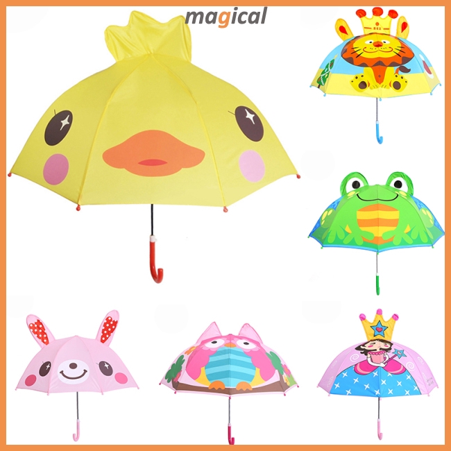 Kids Boys Girls Cartoon Sunshade Umbrella | Shopee Singapore