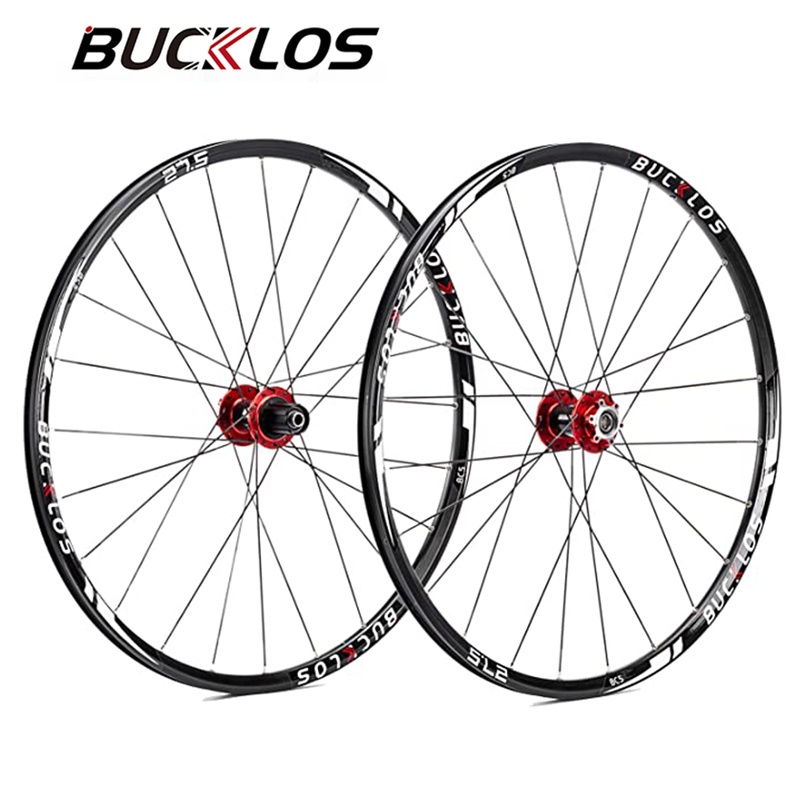 BUCKLOS Mountain Bike Wheel Set 26 27.5 29 MTB Wheelset Quick Release/Thru Axle Carbon Hub Front