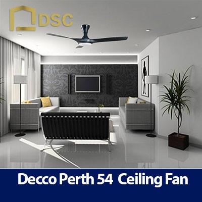 Decco 54 Perth Dc Ceiling Fan C W Remote Control And Tri Color Led
