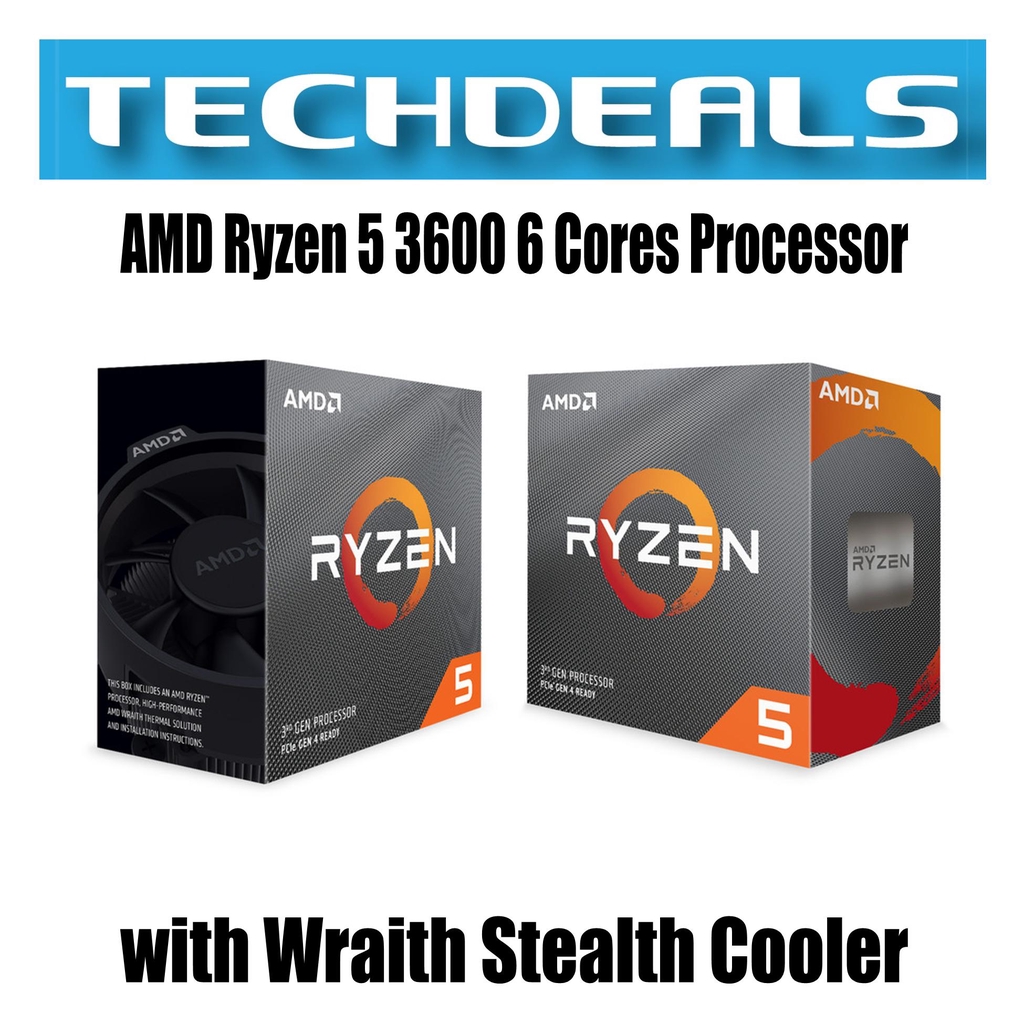 Amd Ryzen 5 3600 6 Cores Processor With Wraith Stealth Cooler Shopee Singapore