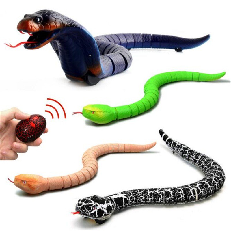 Rc Snake Remote Control Infrared Snake Gadget Joke Prank Funny Toys Wireless Snakes Toys Shopee Singapore