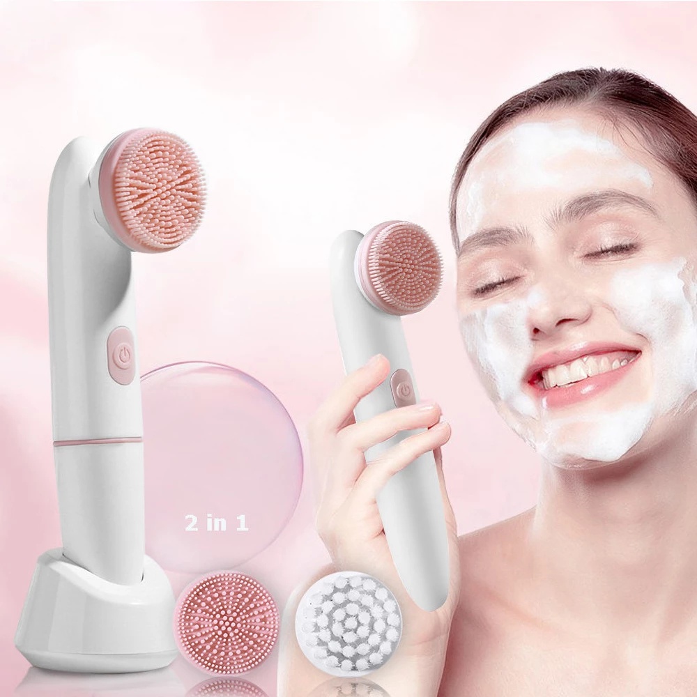 Resultaat Abnormaal routine In Face Cleansing Brush Silicone Facial Brush Electric Wash Face Machine  Deep Cleaning Pore Skin Care Face Massage Brush Lazada | In Silicone  Rotating Face Wash Cleanser Brush Battery Powered Waterproof 