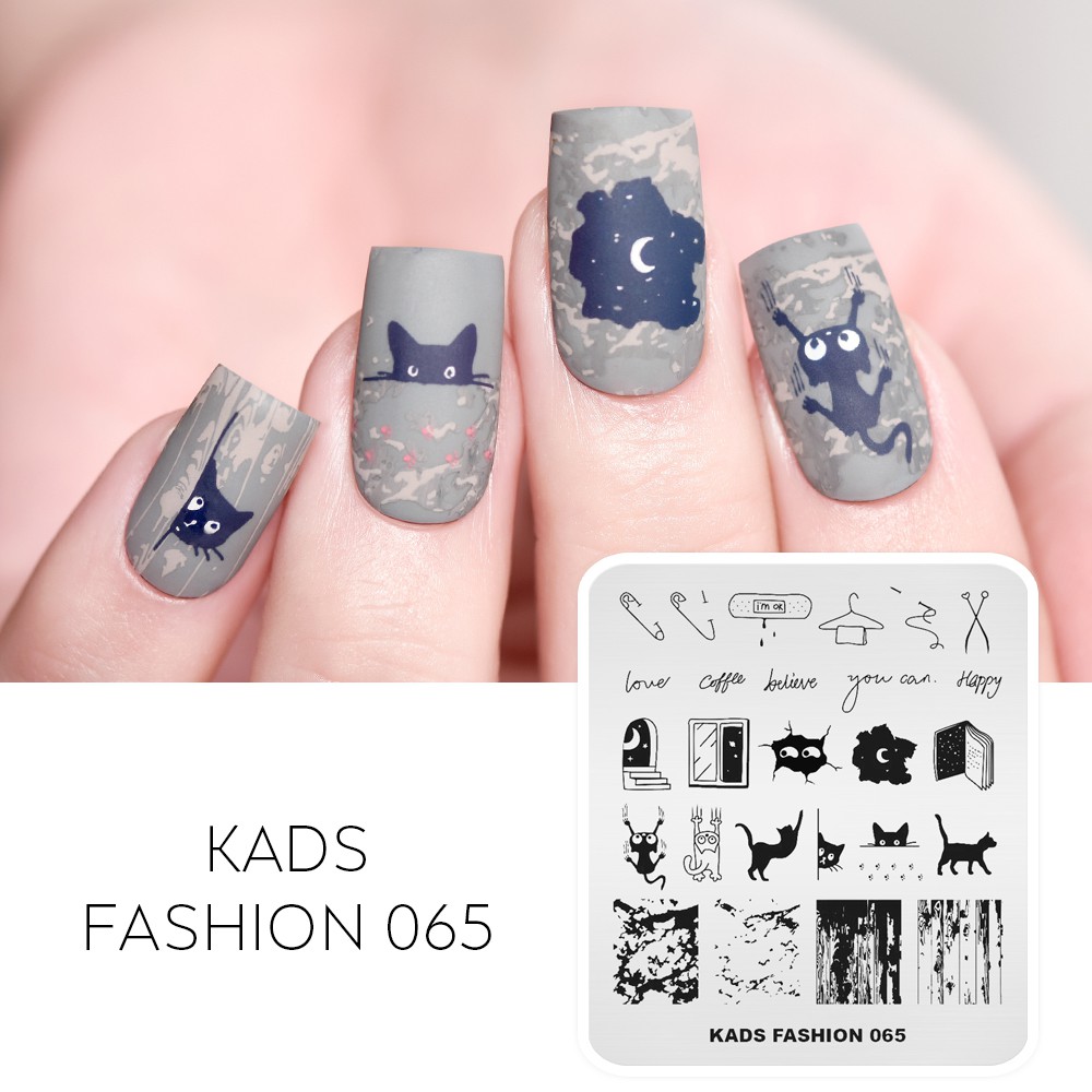 KADS Nail Art Stamp Template Nail Stamping Plates Image Manicure