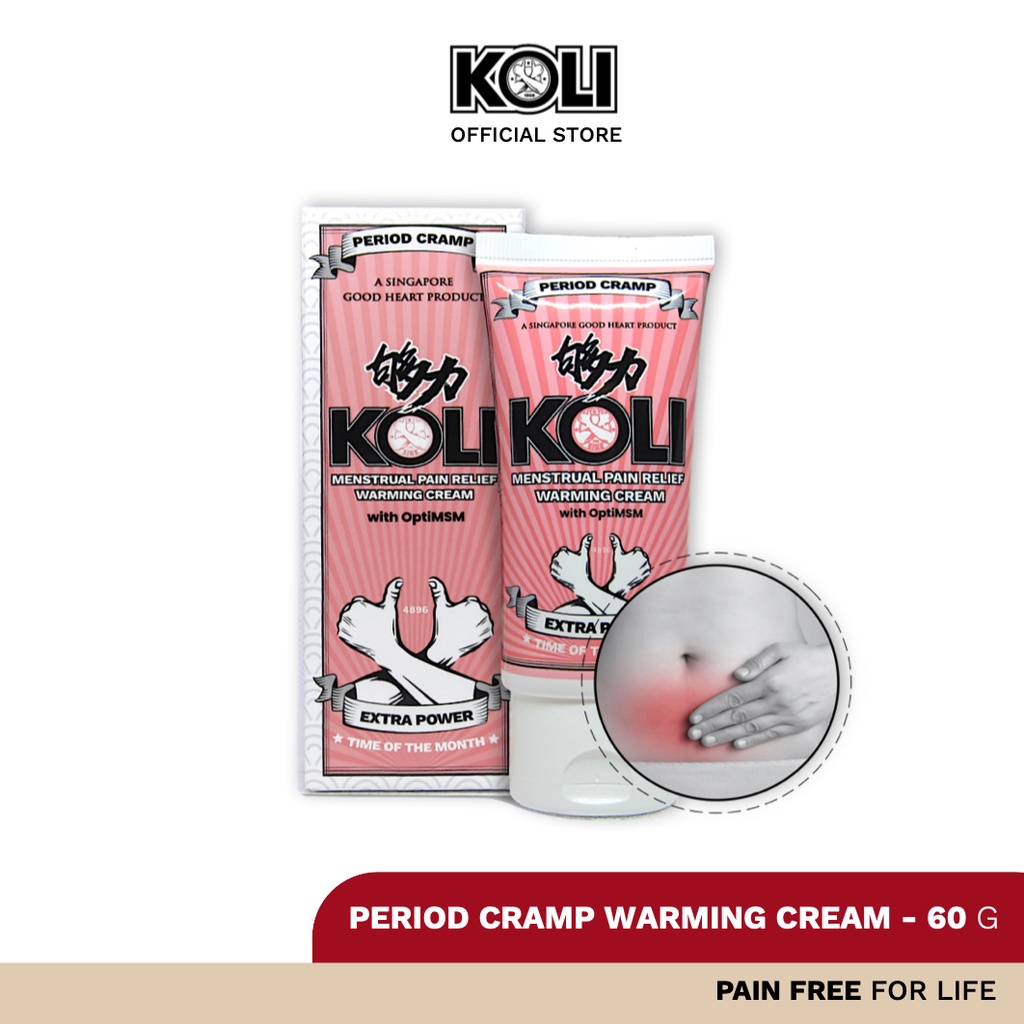 Koli MENSTRUAL PAIN RELIEF warming cream 60g (EXTRA POWER) Shopee Singapore
