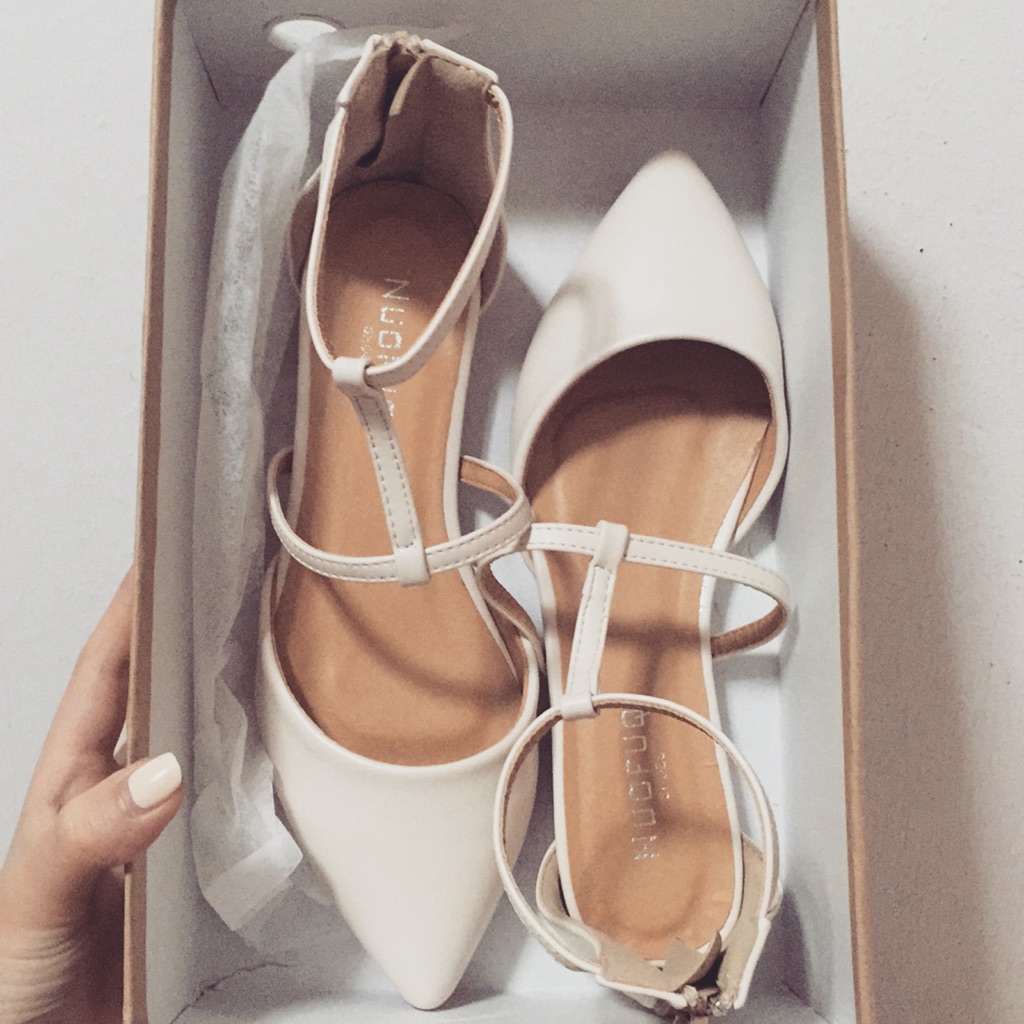 cream colour sandals