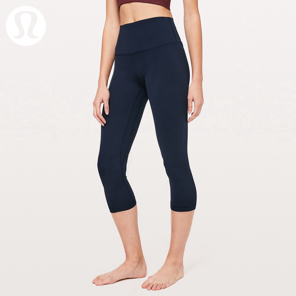 5 Colours Lulu-lemon Crop Yoga Pants Align Stretchy Breathable High
