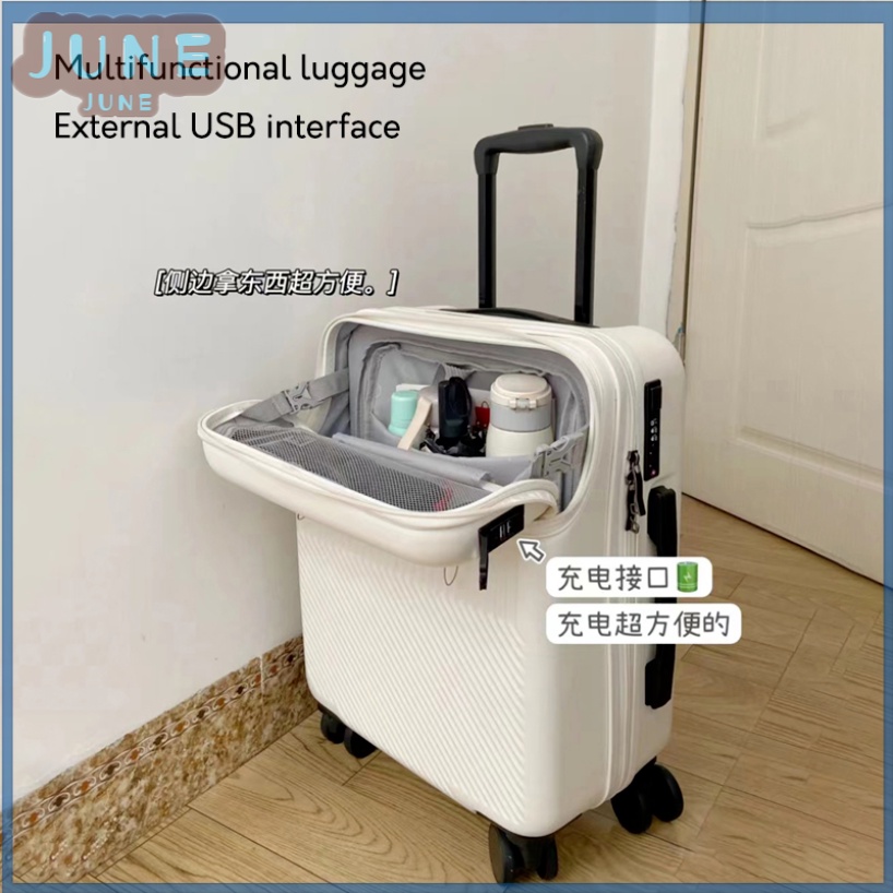 Suitcase 2022 New Female and Male USB Rechargeable Password Travel
