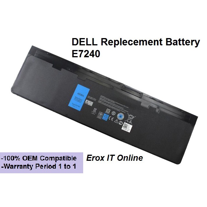 Dell Latitude E7250 Laptop Battery Dell E7240 Laptop Battery Shopee Singapore