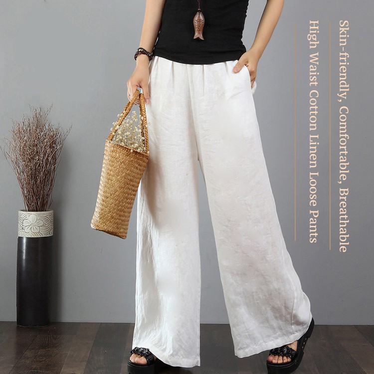 white lace palazzo pants