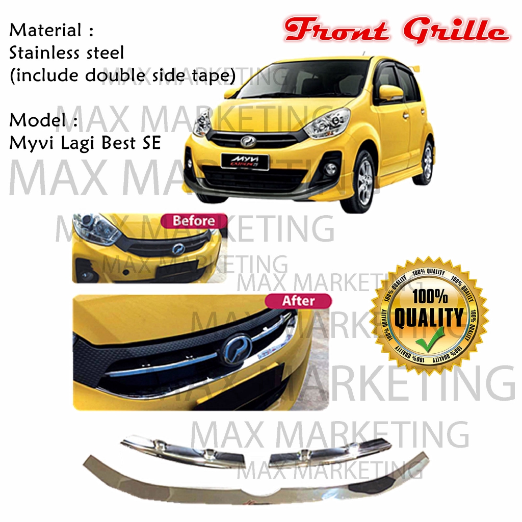PERODUA MYVI LAGI BEST SE FRONT Stainless Steel grille 