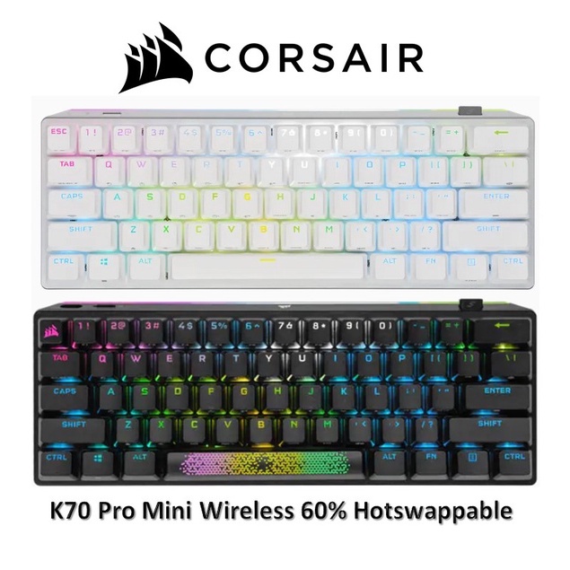 Corsair K70 PRO MINI WIRELESS RGB 60 Mechanical Gaming Keyboard Hot