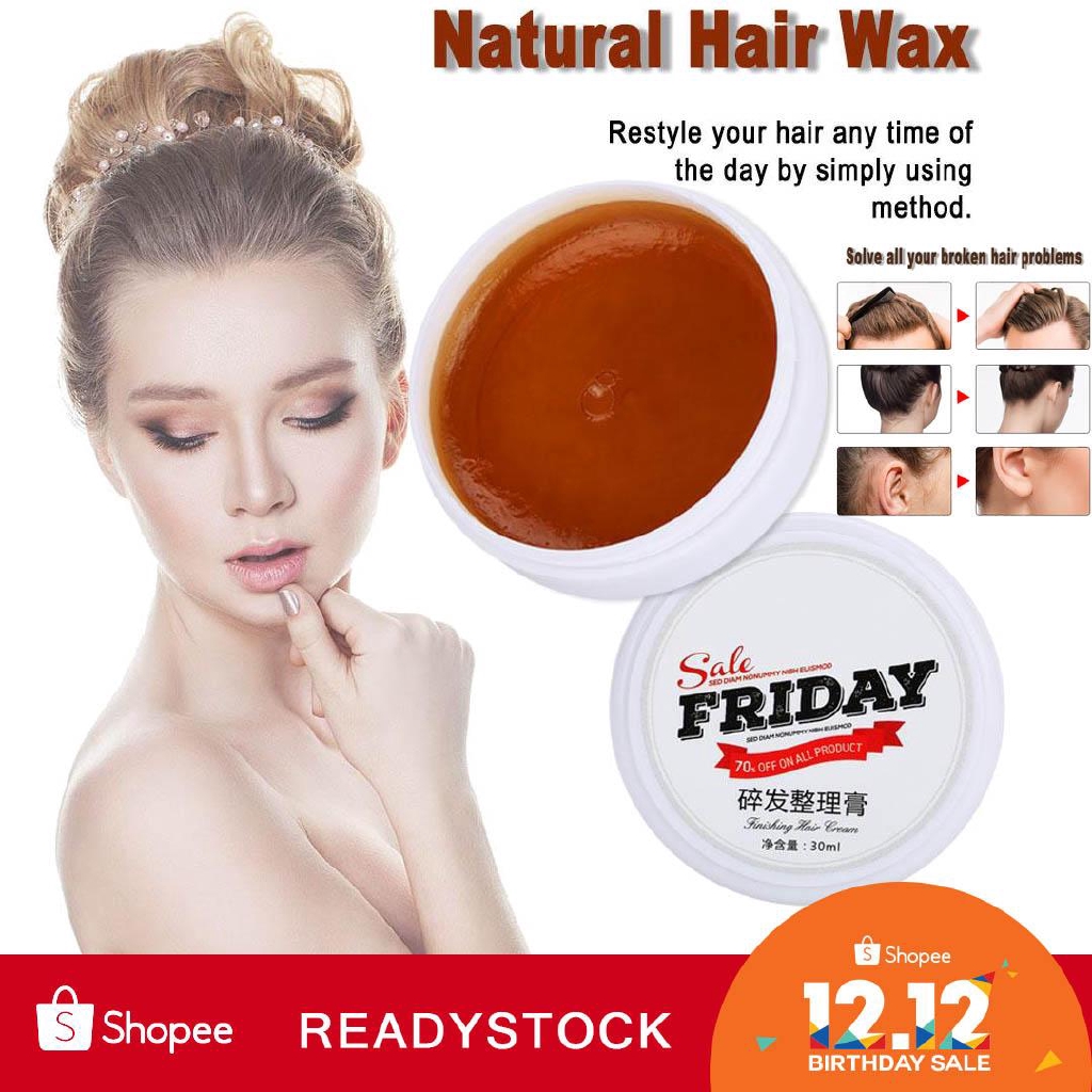 30ml Hair Wax Based Hair Styling Pomade Hair Modeling Wax Shopee