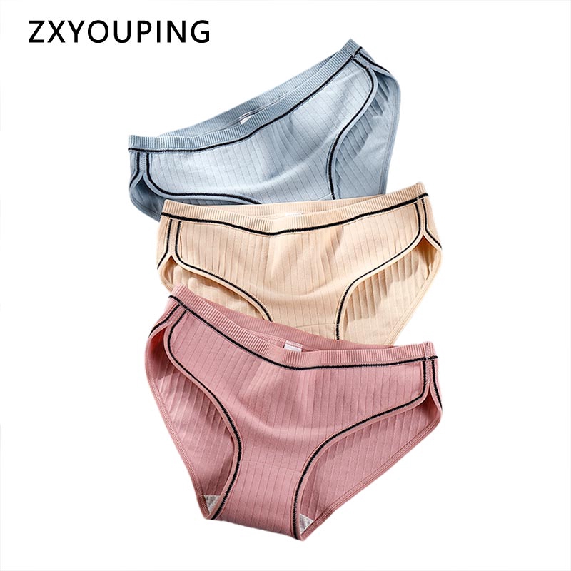 Cotton Briefs Seamless Underwear Women Sexy Low Rise Panties