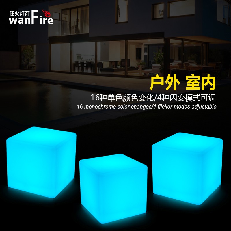 Led Glow Cube Remote Control Bar Small, Led Lighting Cube Coffee Table
