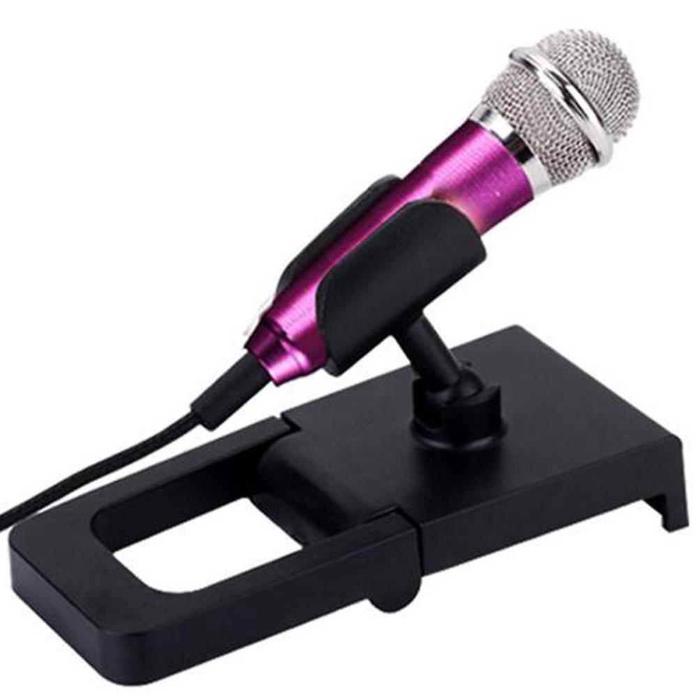 3.5MM Mini Handheld Studio Speech Mic KTV Karaoke Microphone For Phone Laptop #4