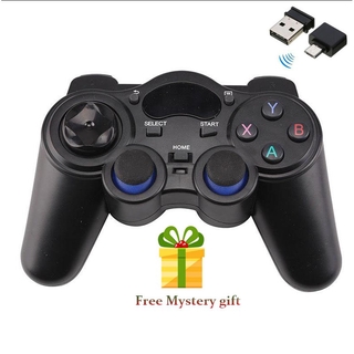 2.4G Wireless Game Controller Joystick Gamepad With Micro USB OTG Converter Adapter For Android TV Box For PC PS3