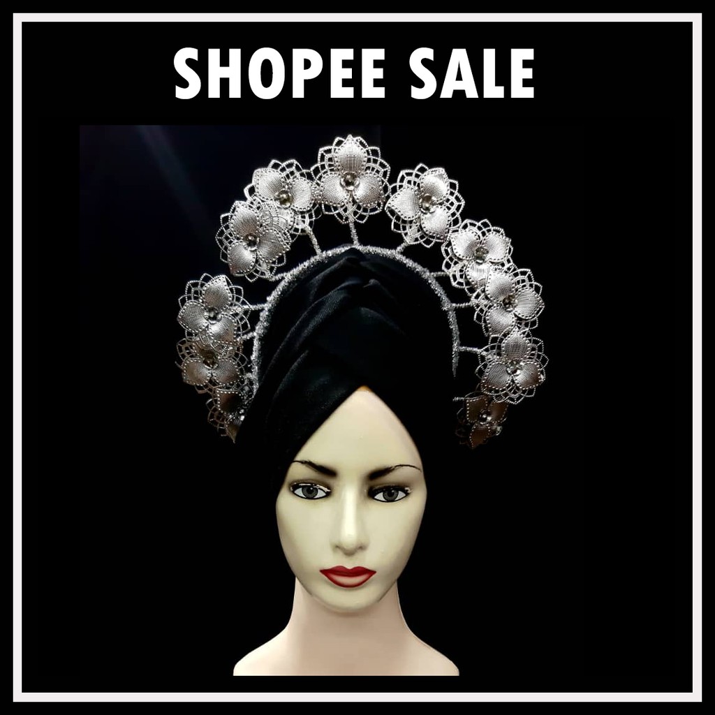 Cucuk Bun Cross Bride Headgear Shopee Singapore