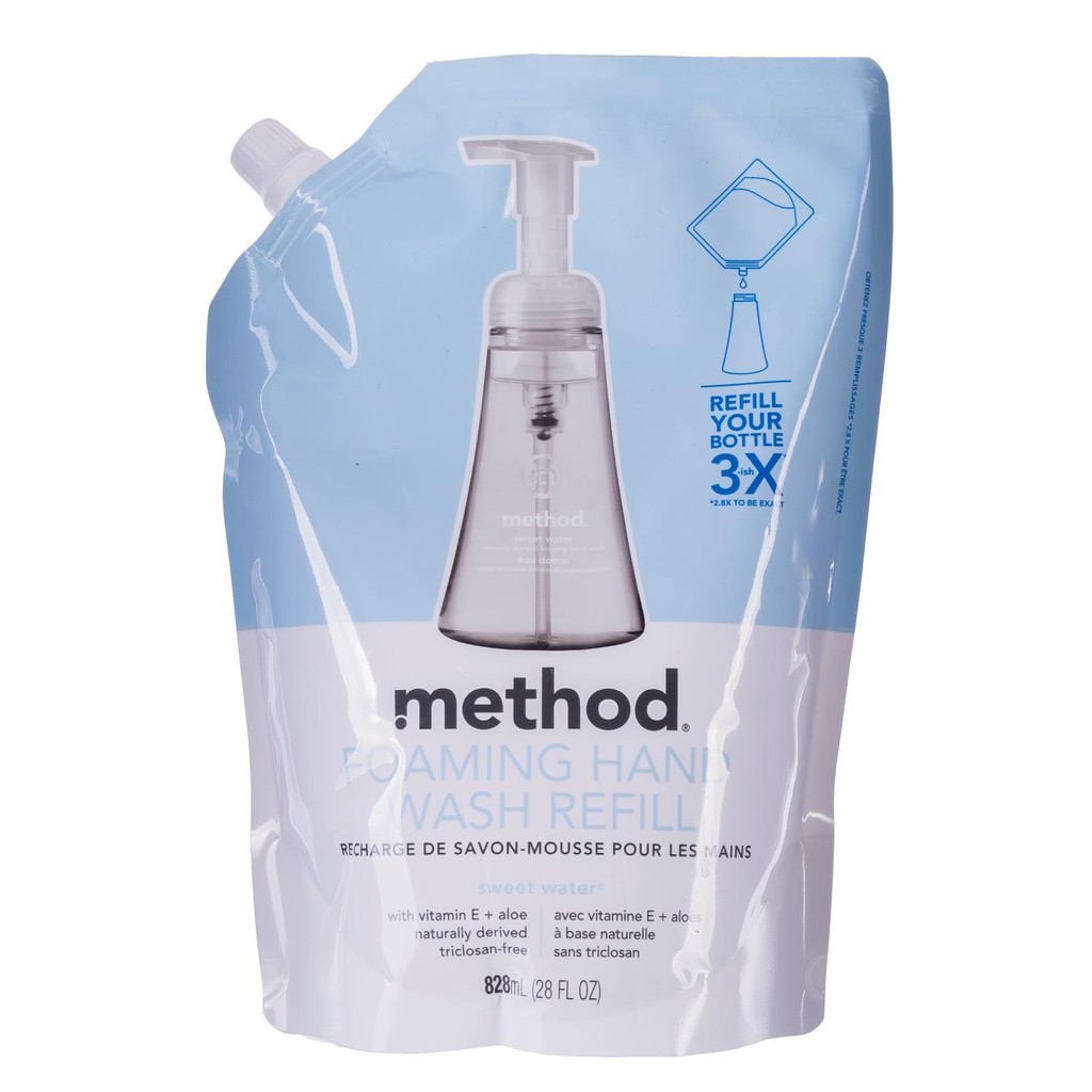 Method foaming hand wash refill sweet water 828ml Shopee Singapore