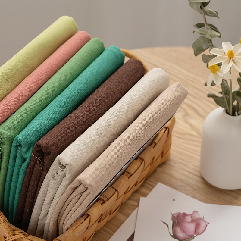 Sewing Cloth Fabric Solid Color Cotton Cloth For DIY Sewing Needlework
