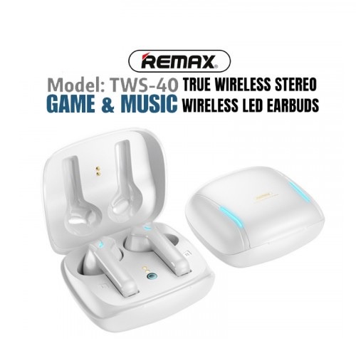 REMAX TWS-40 Bluetooth Headset True Wireless 5.1 Dual-Ear Stereo Dual Host Low Power Fashion Headphones
