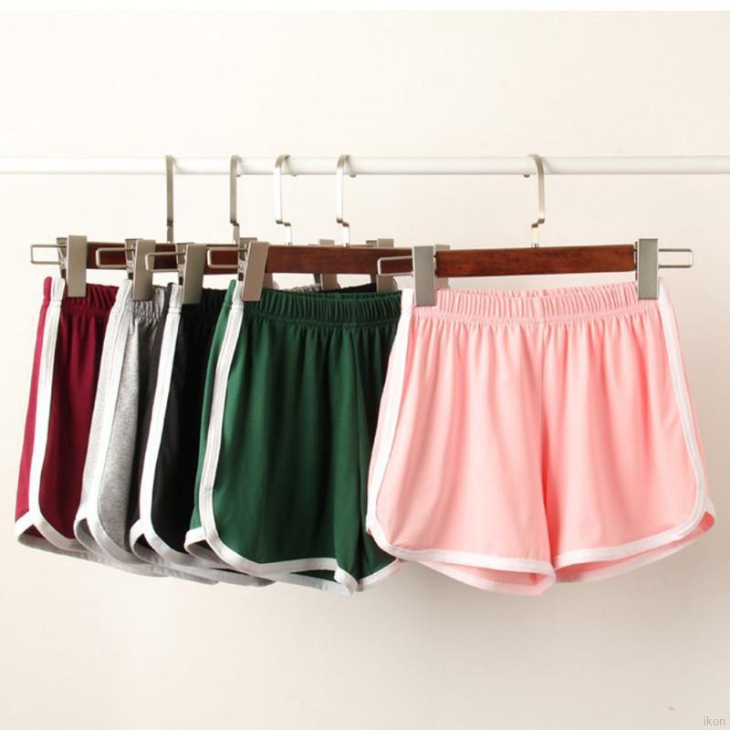 Image of 💕 HOT Sales Korean Ladies Elastic Waist Stripe Side High Waist Shorts
