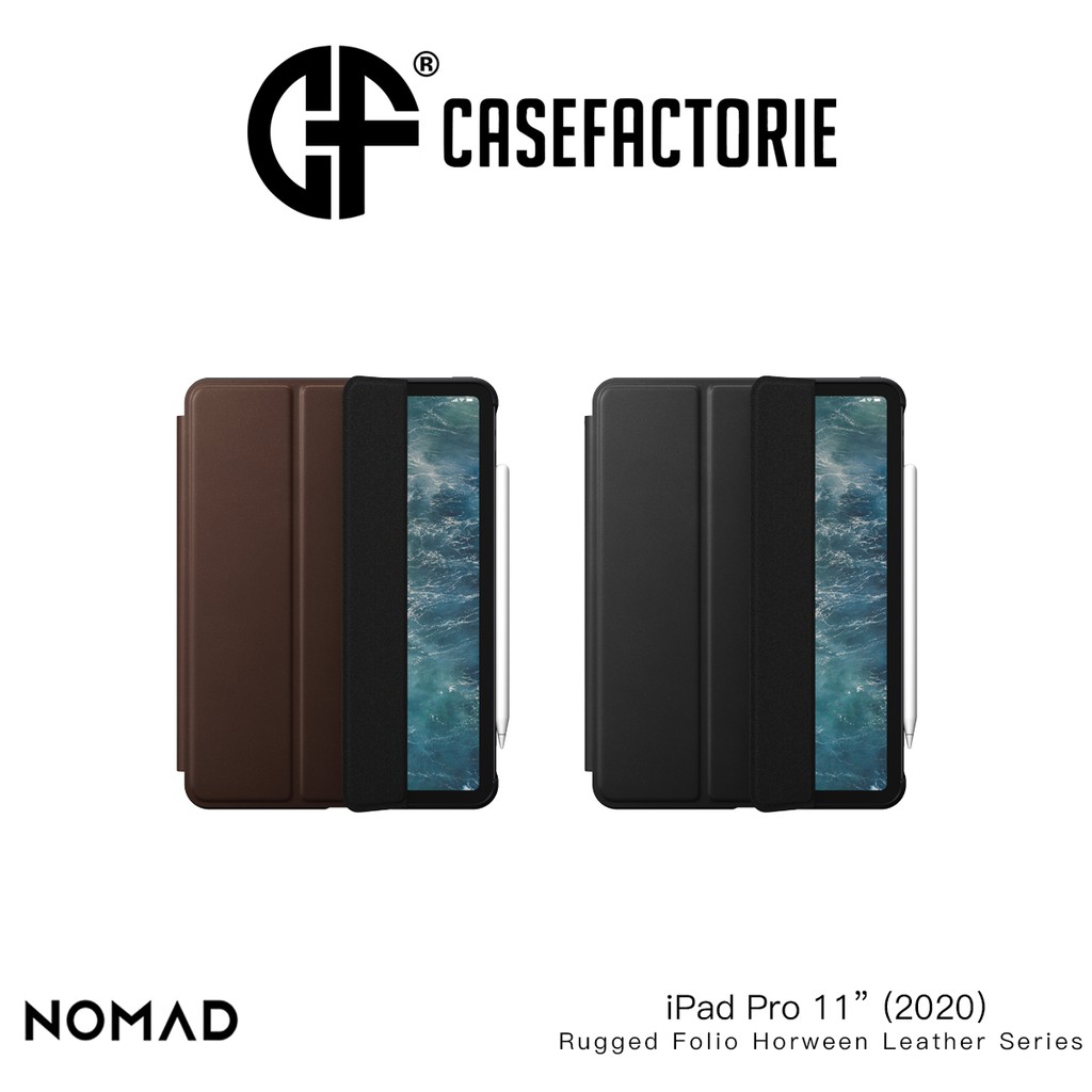 Nomad Rugged Folio Horween Leather Case for iPad Pro 11" (2020