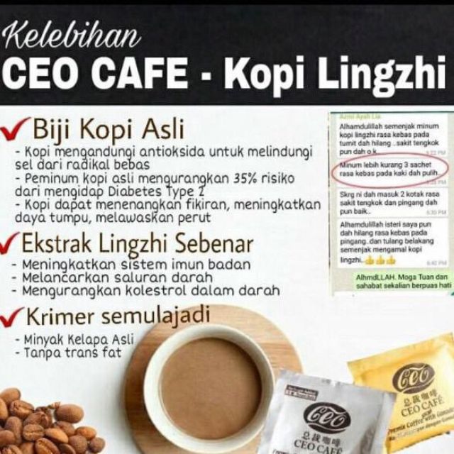 Halal Shuang Hor Ceo Cafe Premix Coffee 20 S X 21g 12g Shopee Singapore