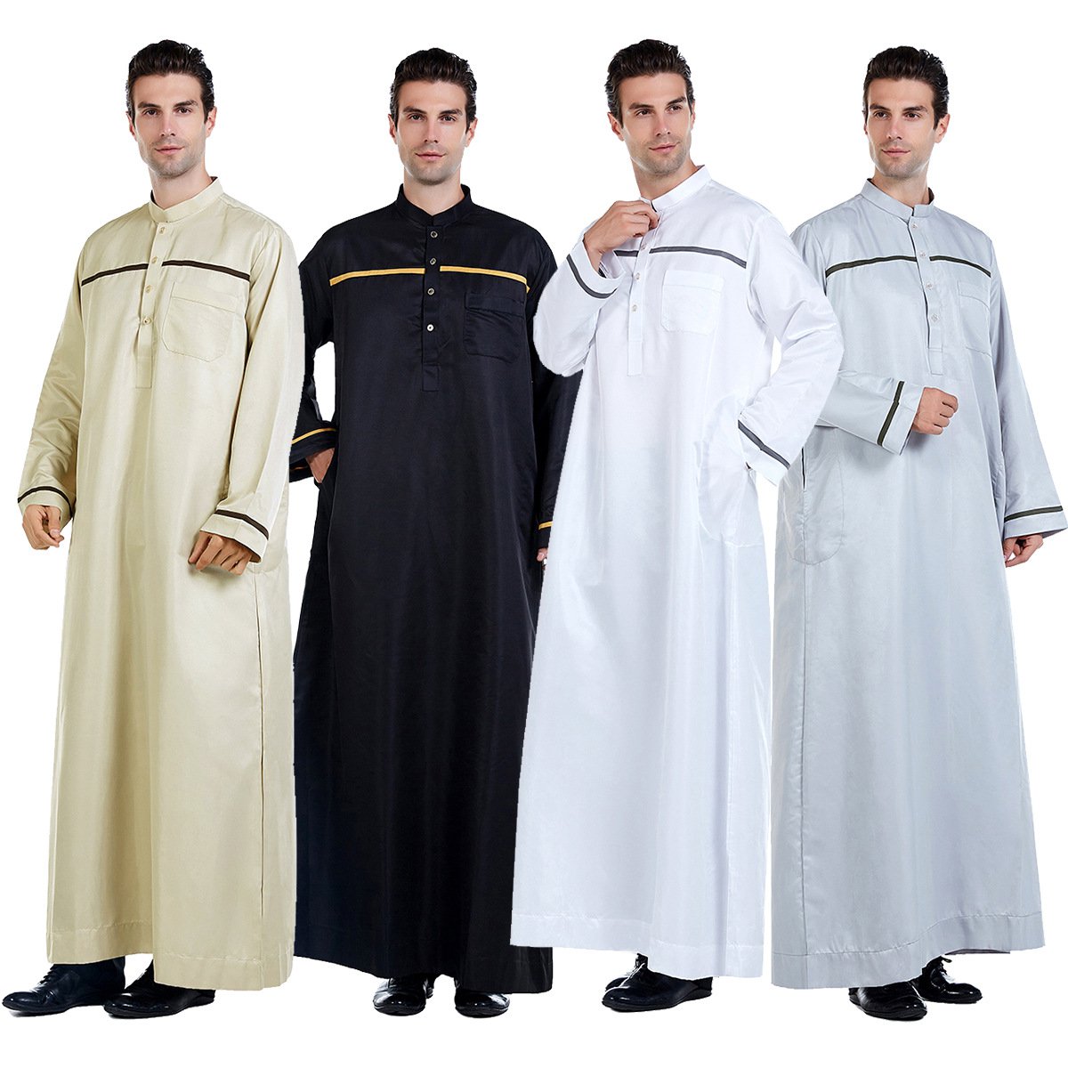 S 3xl Spot Jubah Lelaki Jubah Hubaib Lengan Panjang Baju Kurung Sports Muslimah Robe N6j4 Shopee Singapore