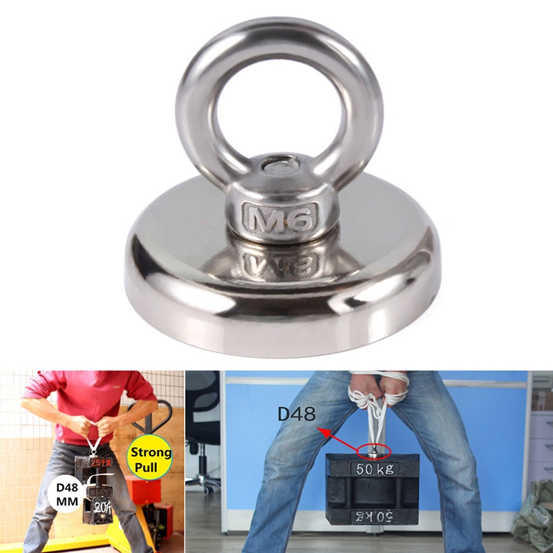 Recovery Magnet Hook Metal Strong Sea Fishing Diving Treasure Hunting Detector