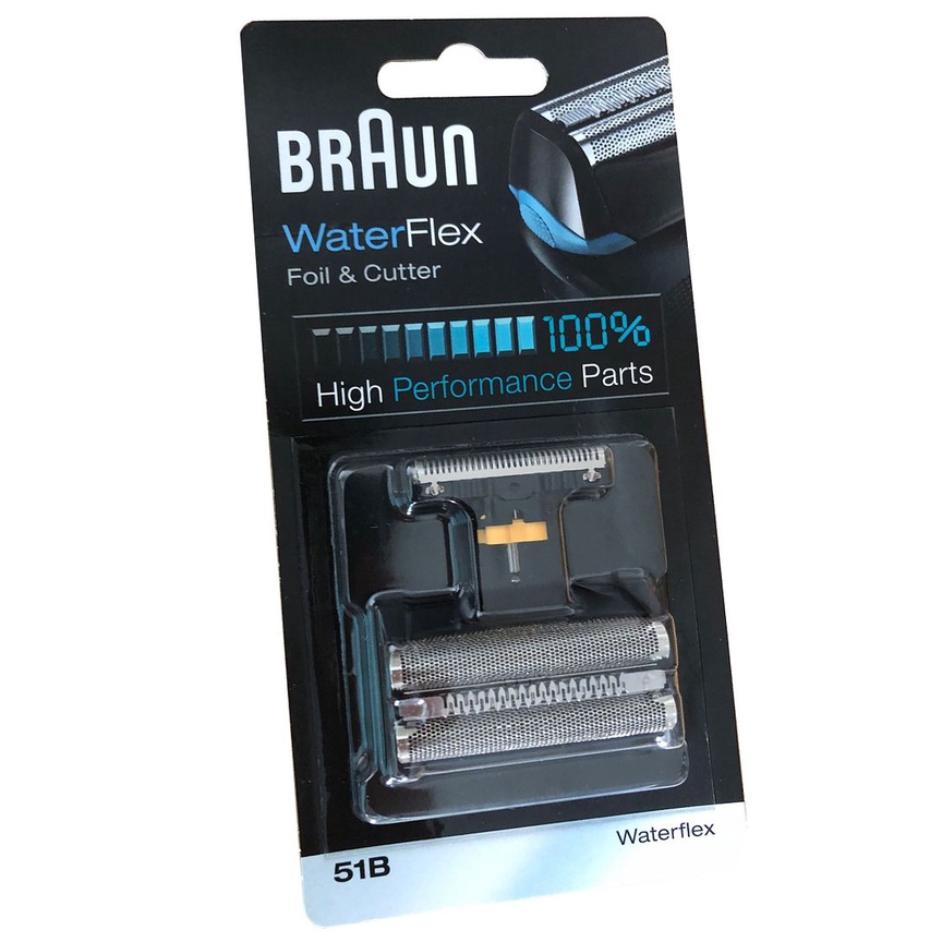 Braun 51B WaterFlex Shaver Foil and Cutter Replacement Pack ( Black ) Shopee Singapore