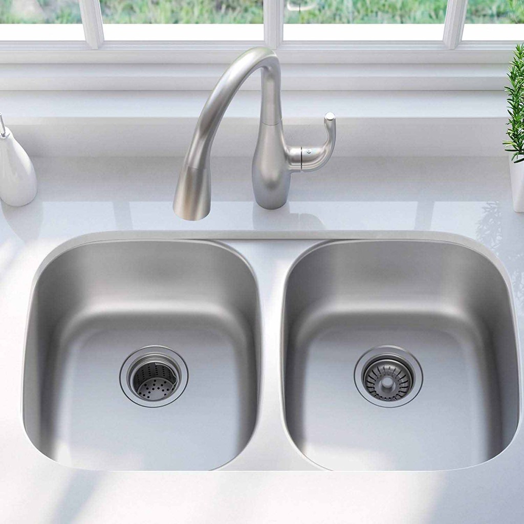 Kitchen Undermount Sink With 50 50 Double 2 Average Bowls 304 Stainless Steel Thickness 1 2mm Shopee Singapore