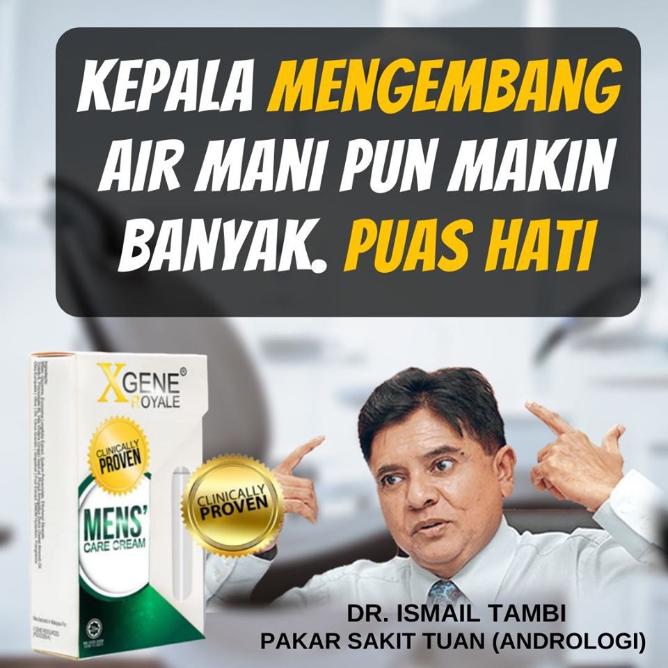 Shop Malaysia Xgene Royale Mens Care Cream Formulasi Dr Ismail Tambi Shopee Singapore