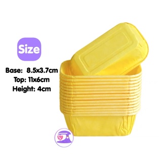 [LIL BAKER] 50PCS RECTANGLE BAKING CUP BUTTER CAKE POUND CAKE MINI LOAF CUPCAKE MUFFIN CUP #3