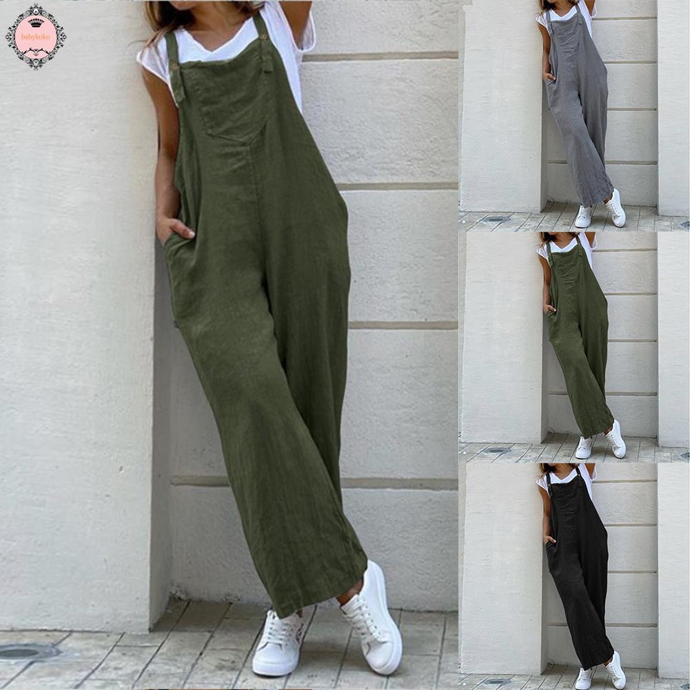 ladies loose dungarees